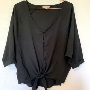 Lush Black Blouse Size Small